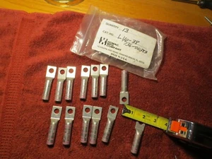 13 Homac Bonding Grounding Compression Lugs 1/0 AWG 3/8"Hole Pink - Picture 1 of 4