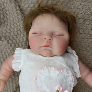 Lovely 20" Reborn Baby Doll Peaches Soft Cloth Body Realistic Newborn Kids Toy - Picture 1 of 8