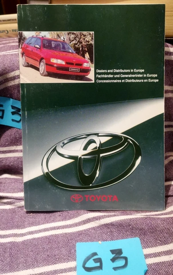 TOYOTA  Elenco Concessionarie in ITALIA ed in EUROPA 1997 - Immagine 1 di 1