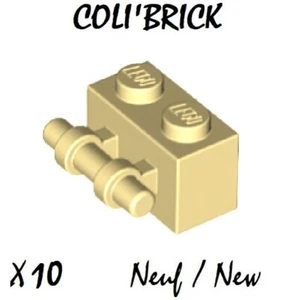 Lego 30236 - 10x Brique / Brick Modified 1x2 with handle - Beige Tan -Neuf - Imagen 1 de 1