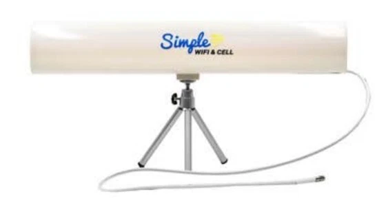 White Yagi Indoor Desktop Cantenna Wi-Fi 2.4 GHz  WiFi Antenna 15dBi booster - Image 1 of 4