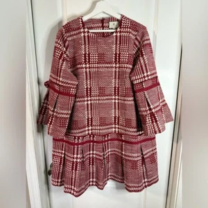 Vestido para mujer Tuckernuck rojo y blanco a cuadros arándanos Kennedy - talla grande - Imagen 1 de 8