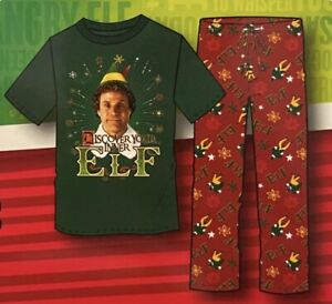 XL ELF Men’s Christmas 2-Piece Sleep Set NEW Org $56 Discover Your Inner Elf NWT
