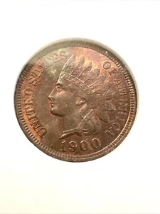 1900 1C NGC MS65RB-DEEP COPPERY RED INDIAN HEAD CENT - Picture 1 of 4