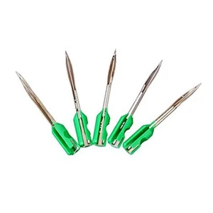 Green Garment Tagging Steel Needles (5 PCs in Box) C9Y9 - Picture 1 of 5