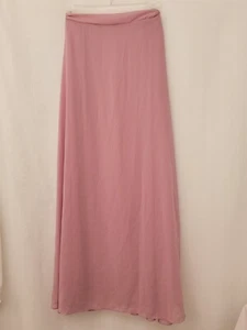 New full length swimsuit cover up sheer Mauve slit all way up one side - Picture 1 of 1