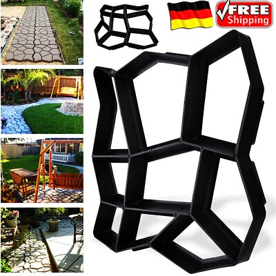 Pflasterform Betonpflaster Gehweg Garten Schalungsformen Schablone DIY 1/2 Set - Bild 1 von 4