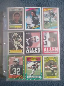 Marcus Allen LOS ANGELES RAIDERS 126-Card NFL Football Card Collection #'d RARE