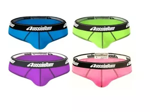 Lockerboy Aussiebum Herren Slip/Unterwäsche in Blau, Limette, Lila, Pink - Bild 1 von 6