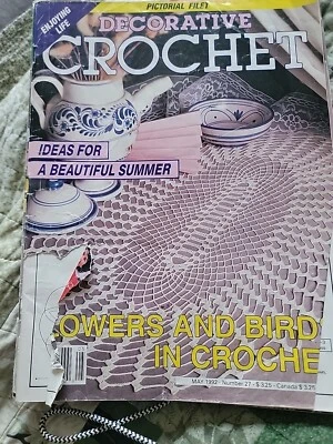 Decorative Crochet Magazine Issue #27 May 1992 Enjoy Life Pictorial Filet - Image 1 of 4