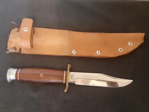 VTG. YORK CUTLERY SOLINGEN GERMANY WOODSMAN #437 KNIFE W/SHEATH (PLS READ) - Picture 1 of 15
