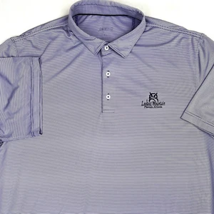 JOHNNIE-O Polo Golf Uomo XL Performance Viola Righe Lookout Mtn Phoenix - Foto 1 di 22