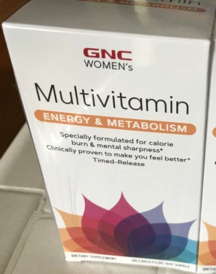 GNC Mujer Multivitamínico Energía y Metabolismo 90 Comprimidos Liberación Temporada Foto 1 de 4