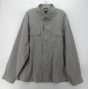 Eastern Mountain Sports Shirt Men XL Gray EMS Button Down Vented Mesh Lined - Picture 1 of 14