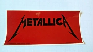 Vintage RARE Metallica Sticker 1999 unbenutzt in Top Zustand 7 x 3 1/2   - Bild 1 von 1
