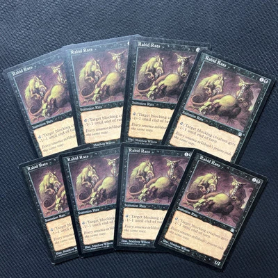 Rabid Rats Stronghold Magic The Gathering Mtg Playset Black Card 8 - Image 1 of 4