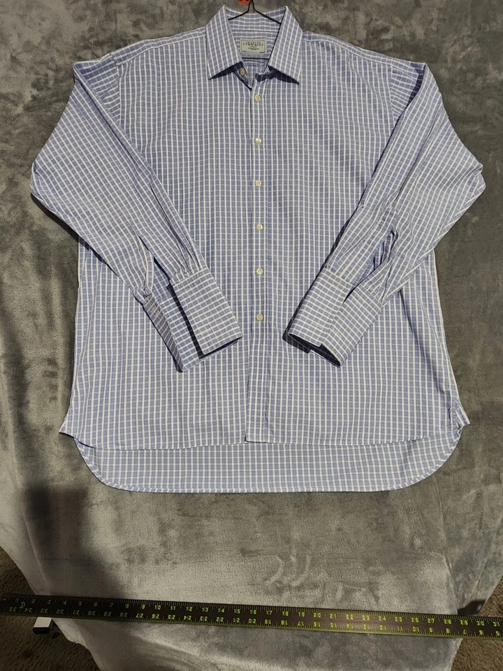 Camisa manga puño francés a cuadros Charles Tyrwhitt Jermyn Street London para hombre 17/37 Foto 1 de 4