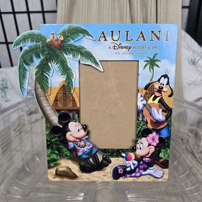 Aulani Disney Resort Hawaii Mickey Minnie Mouse Tiki Marco de Fotos Foto 4 x 6 Foto 1 de 4