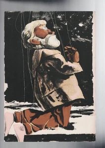 ORIGINAL MARIONETTE PRINT , 1949 by PIERRE GAUCHAT ,JOSEPH THE WOODCUTTER , STAR - Bild 1 von 1