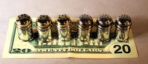 Set 6 Gorham Sterling Salt Shakers with Gilded and Matching Pepper Shakers c1940 - Picture 1 of 3