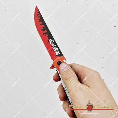"Navaja de bolsillo plegable asistida por resorte de anime Demon Killer de 9"" nueve estilos" Foto 1 de 4
