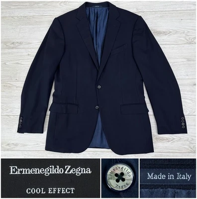 Chaqueta Ermenegildo Zegna 2019 "Cool Effect" Milano azul marino, 40L 42L 50L Foto 1 de 4