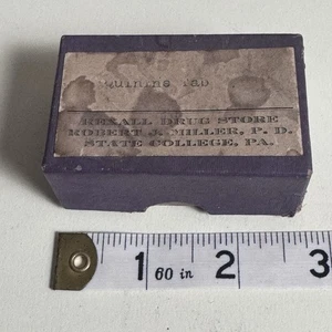 Vintage Chinin Tabletten Apotheke Rexall Drogerie Box State College PA - Bild 1 von 4