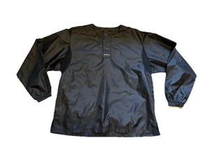 Mizuno Béisbol Calentamiento Pullover Camiseta de Viento Talla Grande Negra -Práctica de Bateo - Imagen 1 de 5