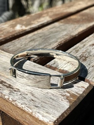 ESPRIT 925 Sterling Silber Armreif / mattiert / Echtsilber / Ø 6,5cm - Bild 1 von 4