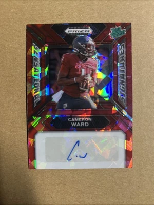 2024 Cameron Ward Prizm Draft Picks Red Ice Sensational Signatures Auto #SS-CWD - Image 1 of 4