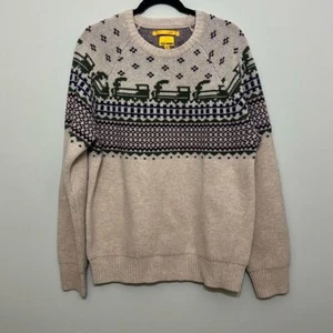 Neu mit Etikett Todd Snyder X Bodega Herren Train Fair Isle Rundhalsausschnitt Wollpullover Medium - Bild 1 von 9