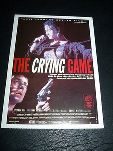 THE CRYING GAME, film card [Stephen Rea, Forest Whitaker, Miranda Richardson]