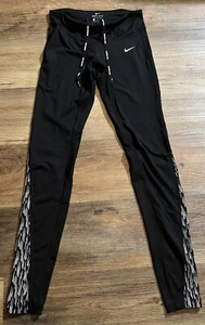 RARE Nike Speed Running Exercise Legging Pants Womens Size S Black Stretch NICE - Picture 1 of 3