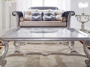 Coffee Table - Solid Wood - Wood Coffee Table - Glass Top Coffee Table - Valence