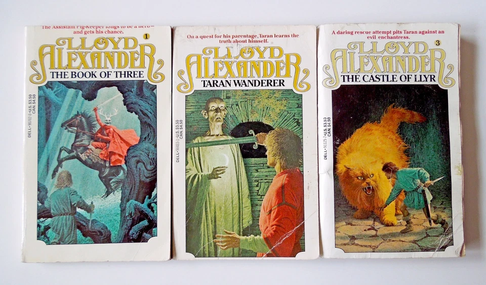 The Book of Three, Castle of Llyr, & Taran Wanderer - Lloyd Alexander, sc, Dell Foto 1 de 4