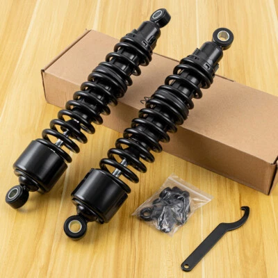 15" Black Adjustable Rear Shocks Absorber suspension For Suzuki RM250 RM370 1977 — 第 1/4 张图片