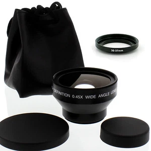 High Def 30mm Wide Angle Lens w/ Macro for Sony HDR-SR10,UX1DCR-SR42,SR62 camera - Picture 1 of 7