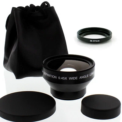 High Def 30mm Wide Angle Lens w/ Macro for Sony HDR-SR10,UX1DCR-SR42,SR62 camera - Image 1 of 4