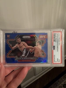 UMAR NURMAGOMEDOV ROOKIE /199 PSA 9 UFC PRIZM 2022 BLUE - Picture 1 of 2