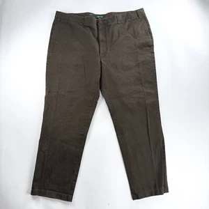 Orvis Ultimate Khakis Pants 44Wx30L Brown Pleated Trim Fit Outdoor Cotton Golf - Picture 1 of 8