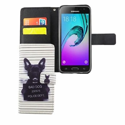 Phone Case for Samsung Galaxy J3 Emerge Case Wallet Cover 360 Case White - Image 1 of 4