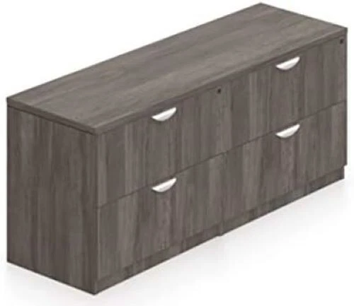 Oficinas para ir OTG 4 cajones laminado lima lateral credenza gris artesanal laminado Foto 1 de 1