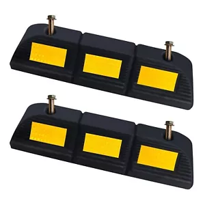 Parking Stopper for Garage, Rubber Car Curb Floor Wheel Tire Stops Bumpers Block - Picture 1 of 6