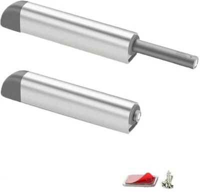 2 Set Drawer Door Cabinet Catch Push To Open Magnetic Tip Latch Touch Release UK - Image 1 of 4