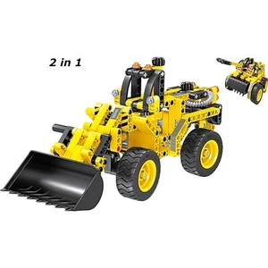 Construction Trucks Interlocking Building Blocks (Front Loader) 6-16 - Picture 1 of 6