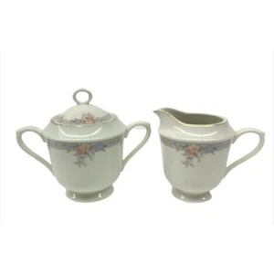 Sango Regency Collection Monroe 1500 Fine Ivory China Zuckerdose und Milchkännchen - Bild 1 von 6