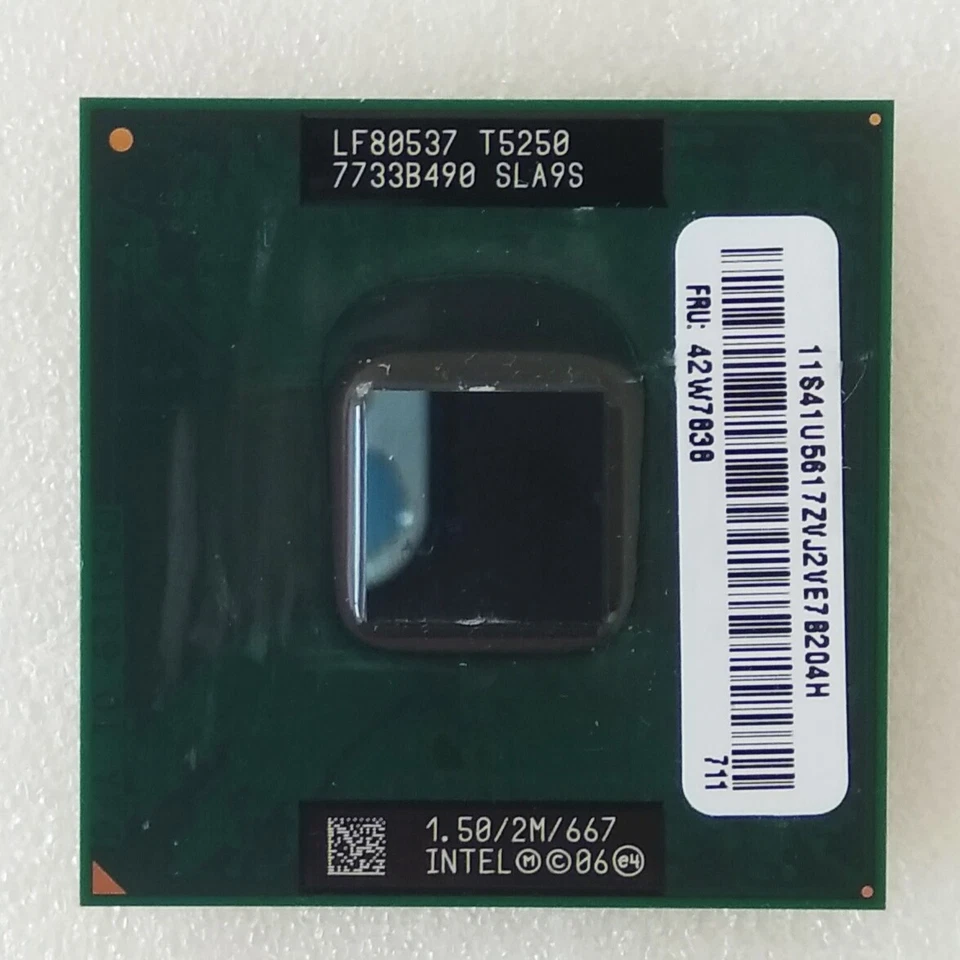Mobile Intel T5250 Processor CPU 2M Cache, 1.5GHz 1.5Ghz/2M/ SLA9S - Image 1 of 1