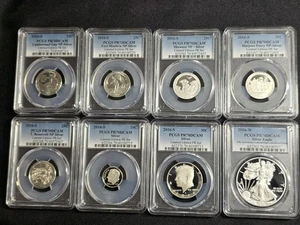 2016 Limited Edition Silver Proof Set 8 Coin PCGS PR70 DCAM With COA & OGP - Picture 1 of 12