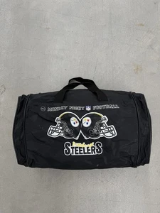 Vintage 90s ABC Pittsburgh Steelers Monday Night Football Gym Duffle Bag - Bild 1 von 5