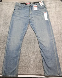 New Wrangler Blue Jeans Mens 38x34 Athletic Fit Denim All-Day Flex Waistband - Picture 1 of 11